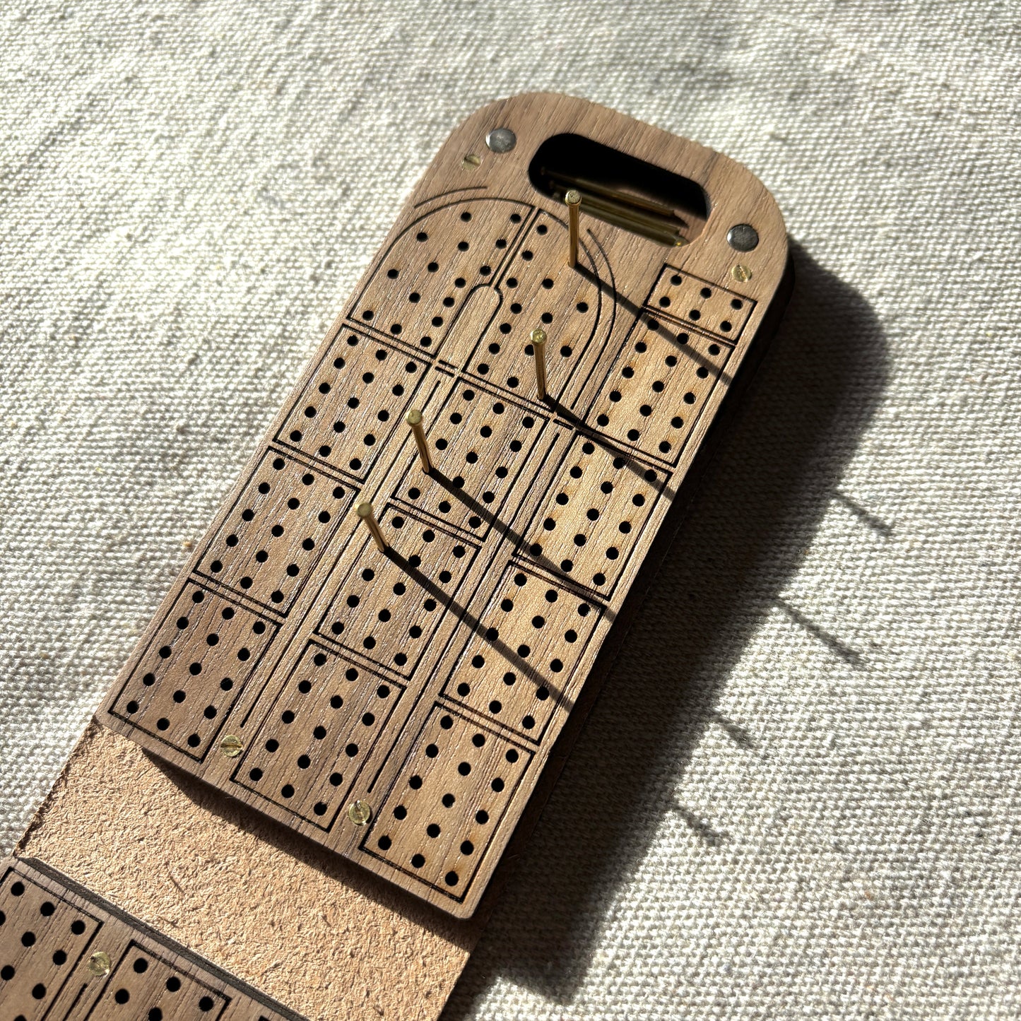 Limited Run: Waves Travel Cribbage Board