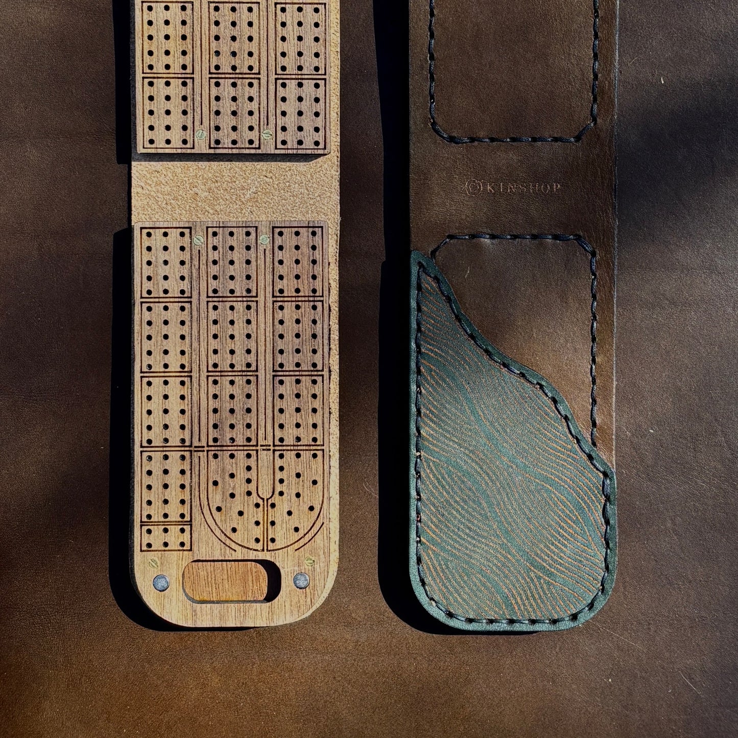 Limited Run: Waves Travel Cribbage Board